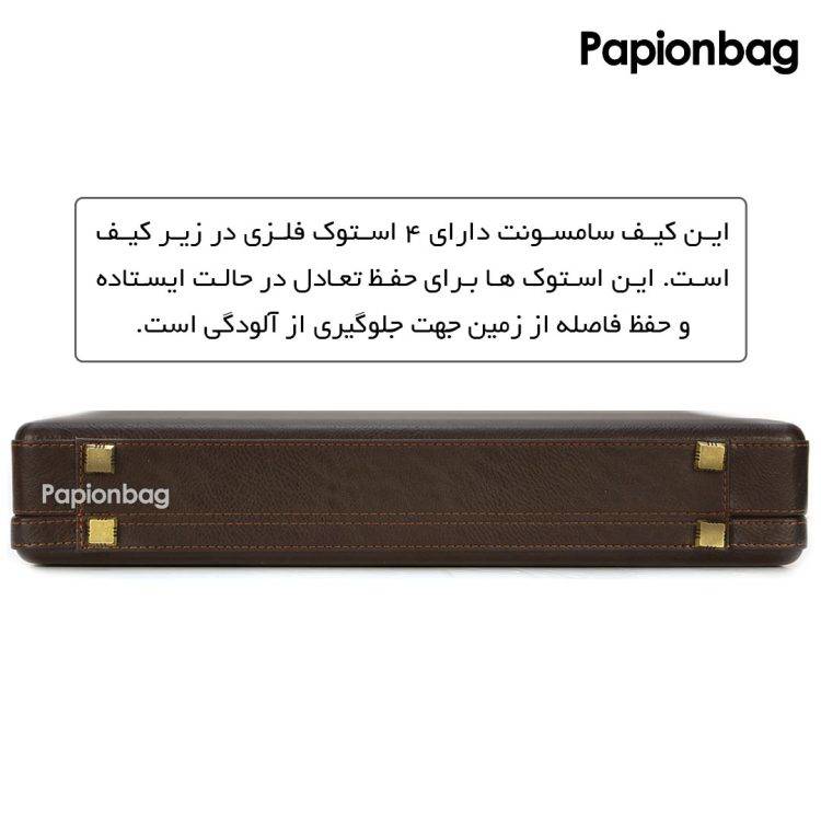 کیف سامسونت چرم مدل sam7 (متوسط) + واکس رایگان - Image 5