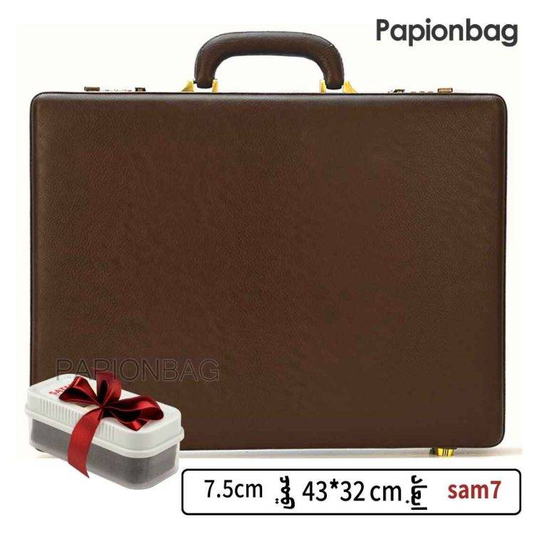 کیف سامسونت چرم مدل sam7 (متوسط) + واکس رایگان - Image 2