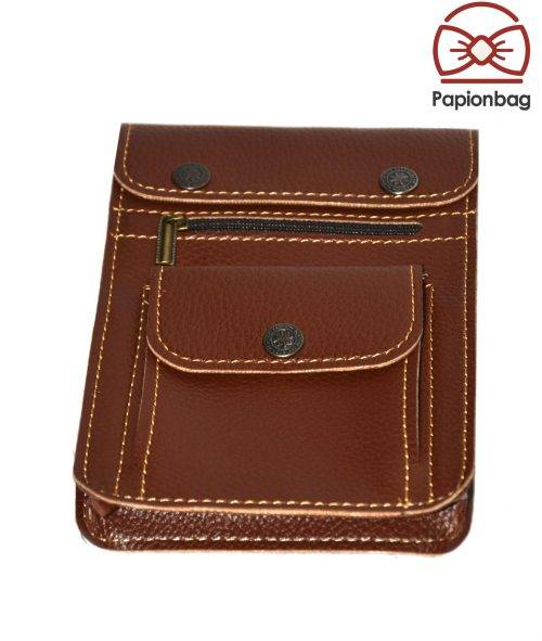 کیف گردنی مردانه چرم مناسب سفر و پول