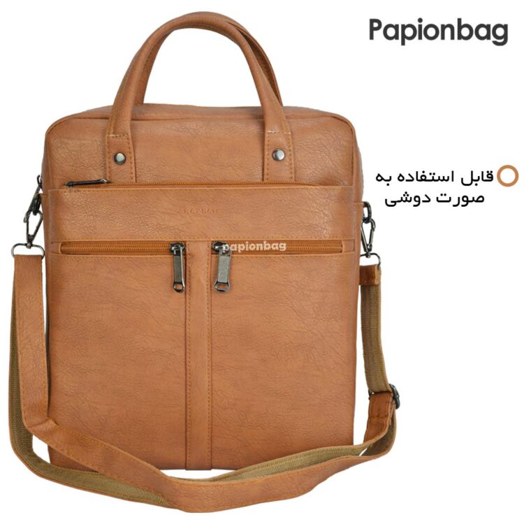 کیف دوشی چرم اداری دانشجویی مدل 25 - Image 12