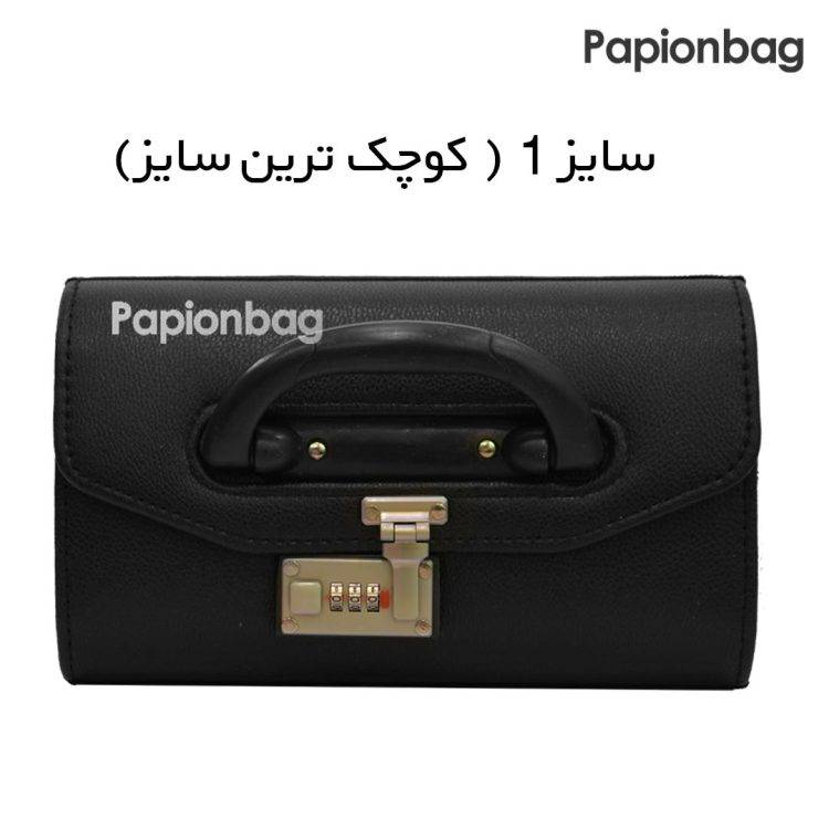 چمدان خلبانی چرمی مناسب سفر، وسایل ناخن، تتو، میکاپ (4 سایز) +ویدیو - Image 8