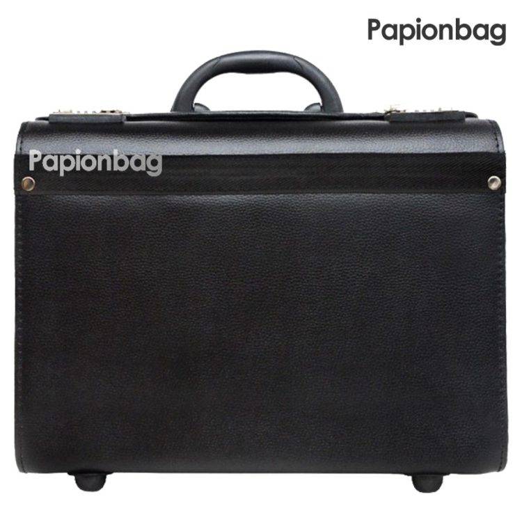 چمدان خلبانی چرمی مناسب سفر، وسایل ناخن، تتو، میکاپ (4 سایز) +ویدیو - Image 5