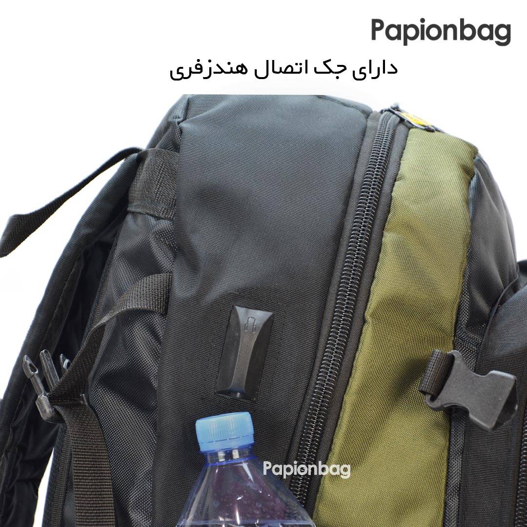 جک هندزفری کوله پشتی کوهنوردی کاترپیلار