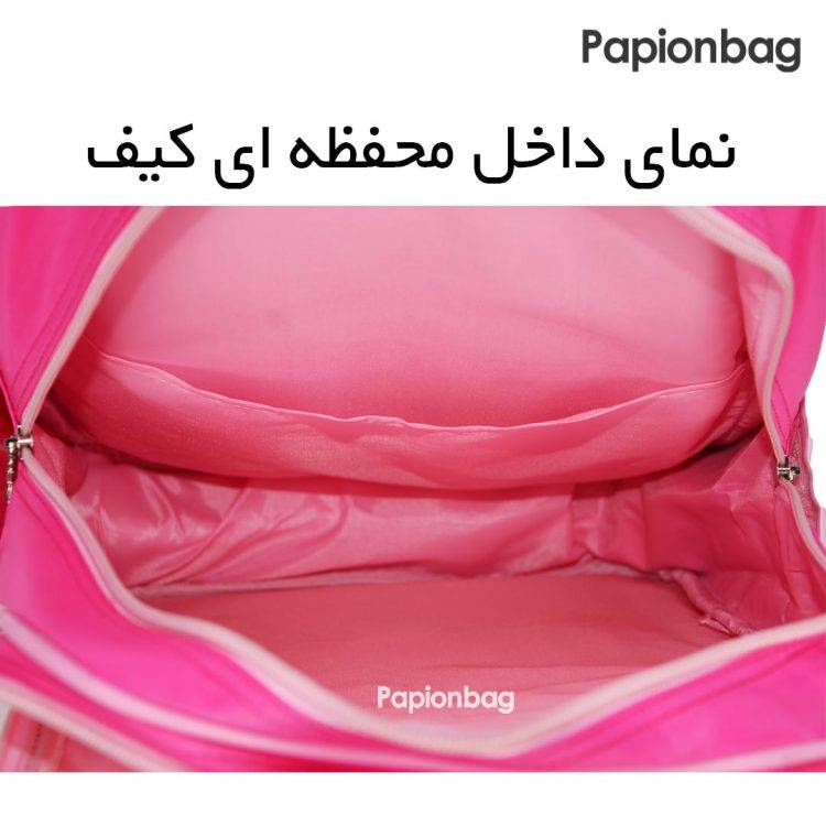 کوله مدرسه دخترانه خارجی صورتی دخترکفشدوزکی مدل 60 - Image 13