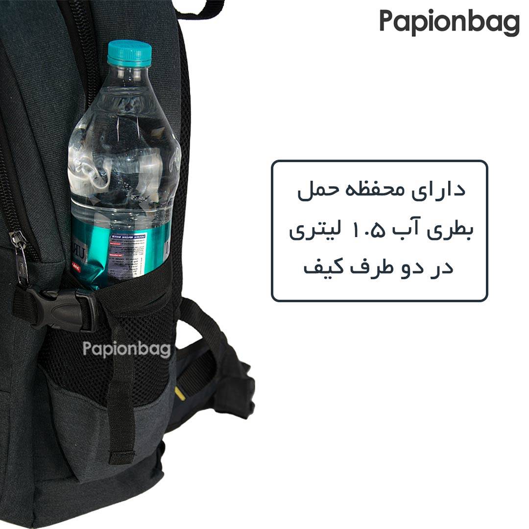 جای بطری1.5 لیتری کوله پشتی کوهنوردی و سفر کتان کد5