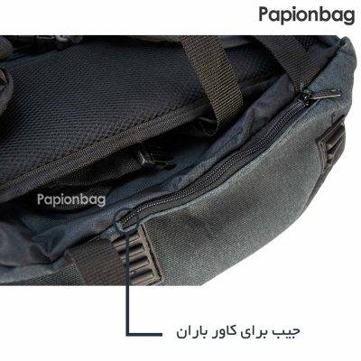 جای کاور باران در کوله پشتی کوهنوردی و سفر کتان کد5