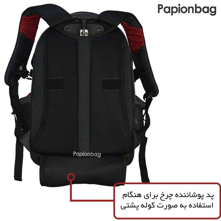 نمای پشت کوله‌پشتی‌چرخدار مسافرتی اورجینال برندpower سایز کوچک مدل5