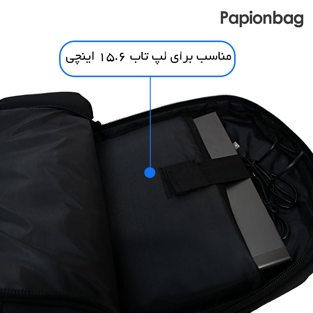 جای لپ تاپ کوله پشتی لپ تاپ برزنتی کاترپیلار کد165