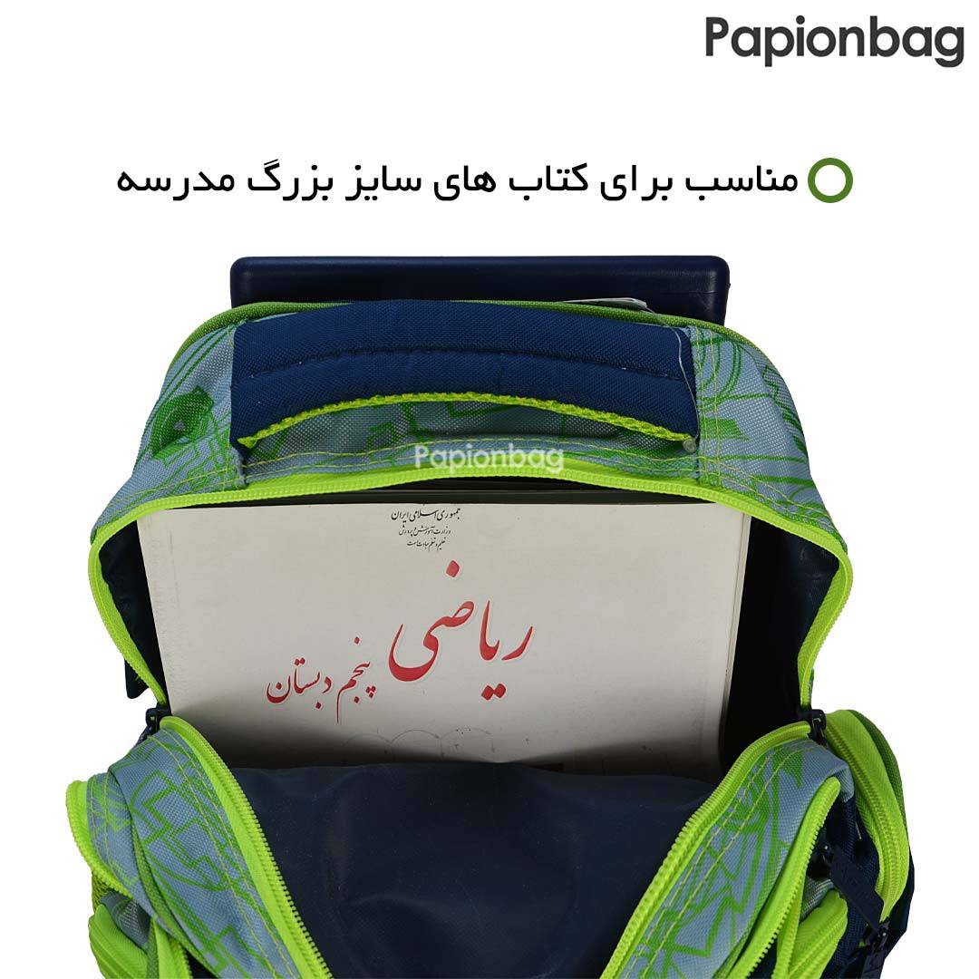 کتاب درسی در ست کیف چرخدار مدرسه پسرانه مدل بنتن