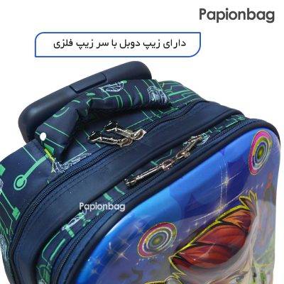 زیپ دوبل کوله طرح بنتن