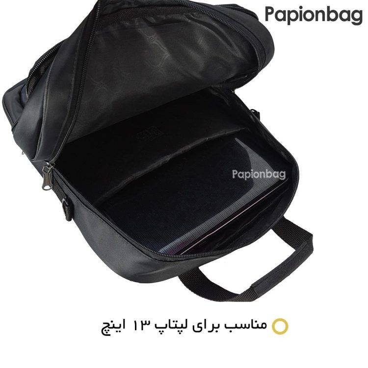 لپ تاپ در کیف سه کاره لپ تاپ برزنت کاترپیلار کد169