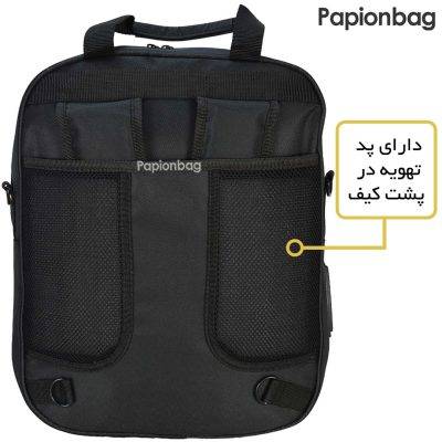 پشت کیف سه کاره لپ تاپ برزنت کاترپیلار کد169
