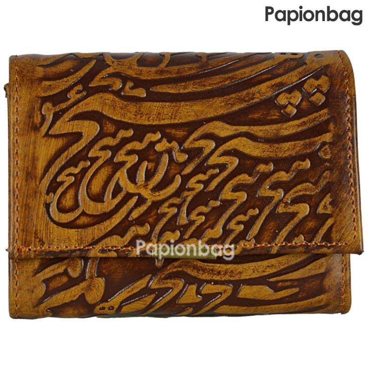 کیف پول و جاکارتی مردانه چرم‌طبیعی کد6‌(دارای طرح فروهر، ساده و شعر) - Image 18
