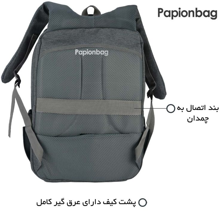 کوله پشتی لپ‌تاپ مکعبی کد215+ ویدیو - Image 12