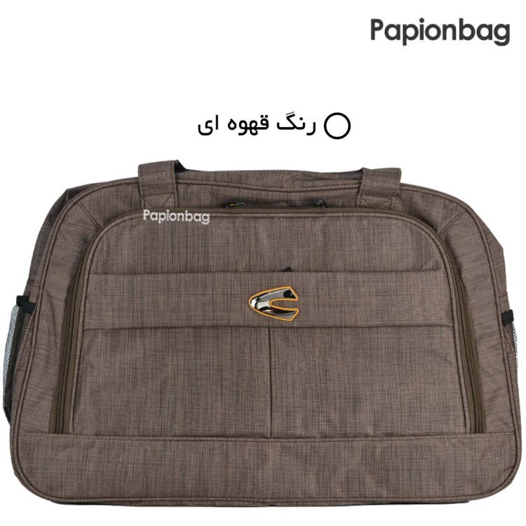 رنگ قهوه ای ساک سفر برزنتی کمل camel کد8