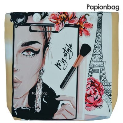 کیف زنانه خرید و روزمره دارای 6طرح کد218 طرح paris