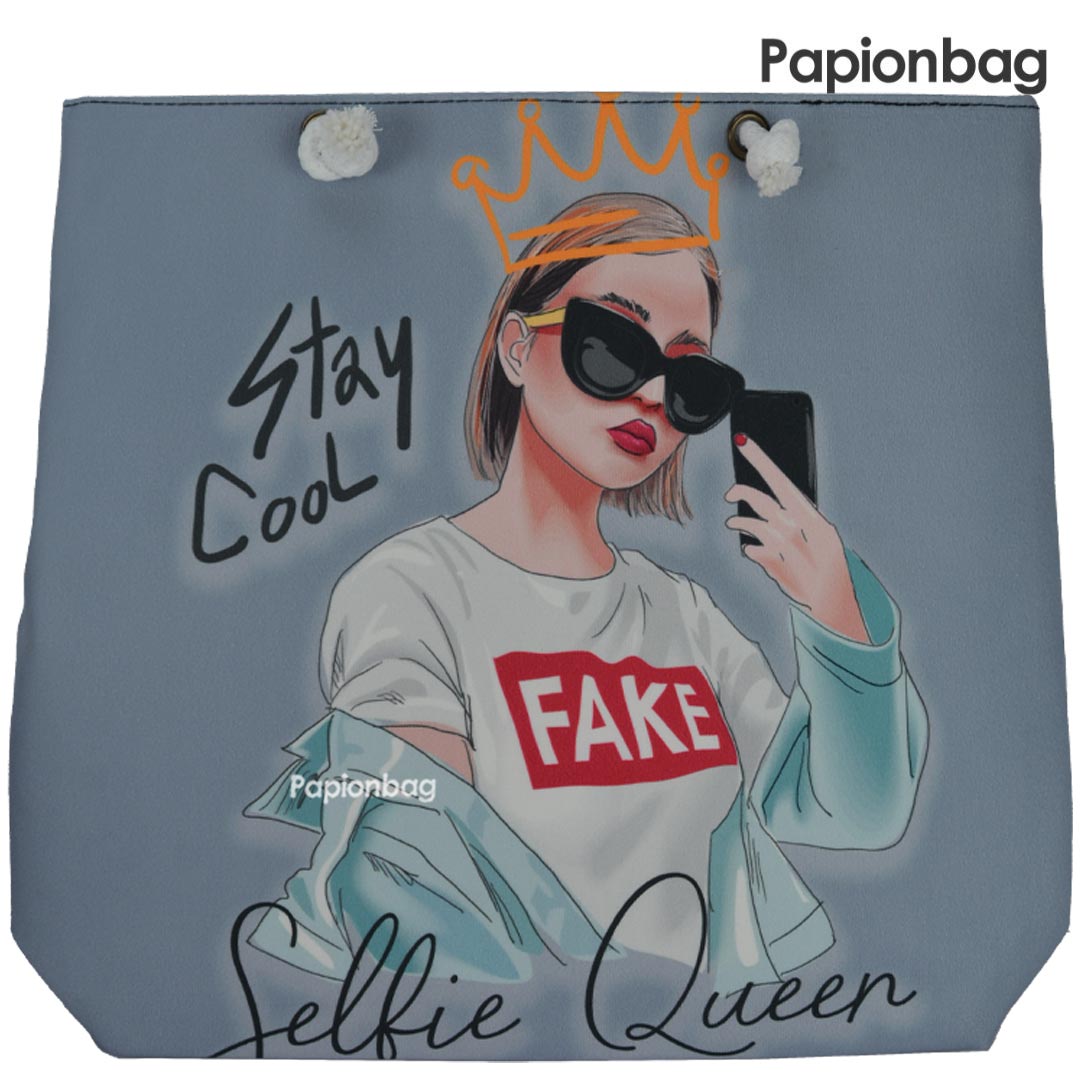 کیف زنانه خرید و روزمره دارای 6طرح کد218 طرح fake