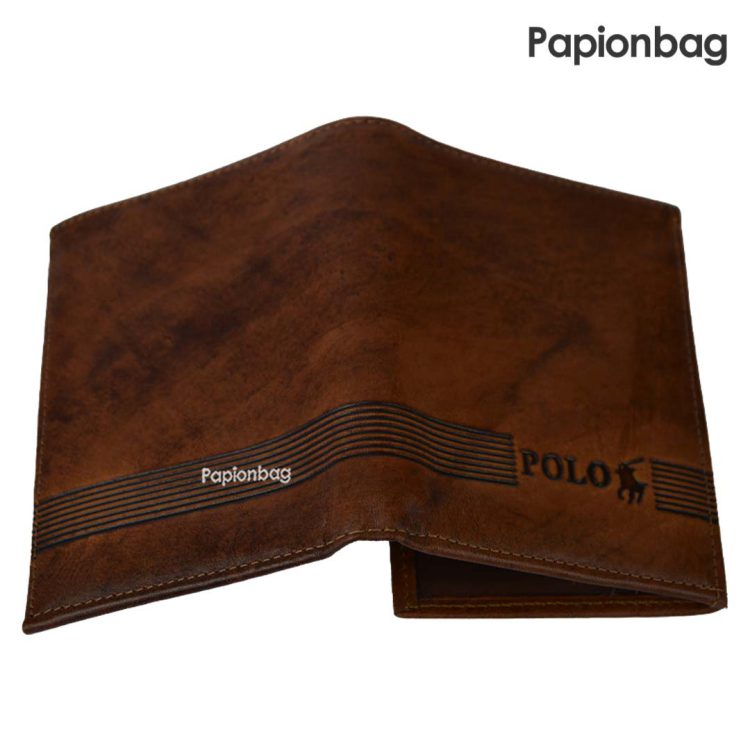 کیف پول کتابی چرم طبیعی کد272+ ویدیو - Image 3