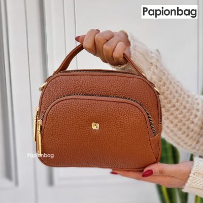 کیف دوشی دخترانه شیک کد 293 عسلی