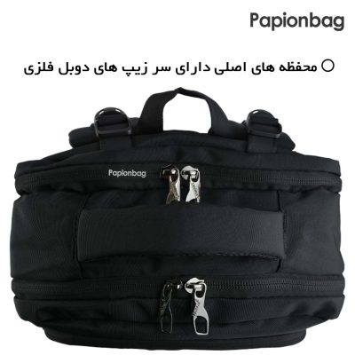 سرزیپ دوبل کوله پشتی لپتاپی کد 314