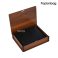 کیف پول جیبی چرم طبیعی طرحدار جعبه دار کد297 (مشکی- عسلی) - Image 12