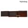 کیف پول جیبی چرم طبیعی طرحدار جعبه دار کد297 (مشکی- عسلی) - Image 11