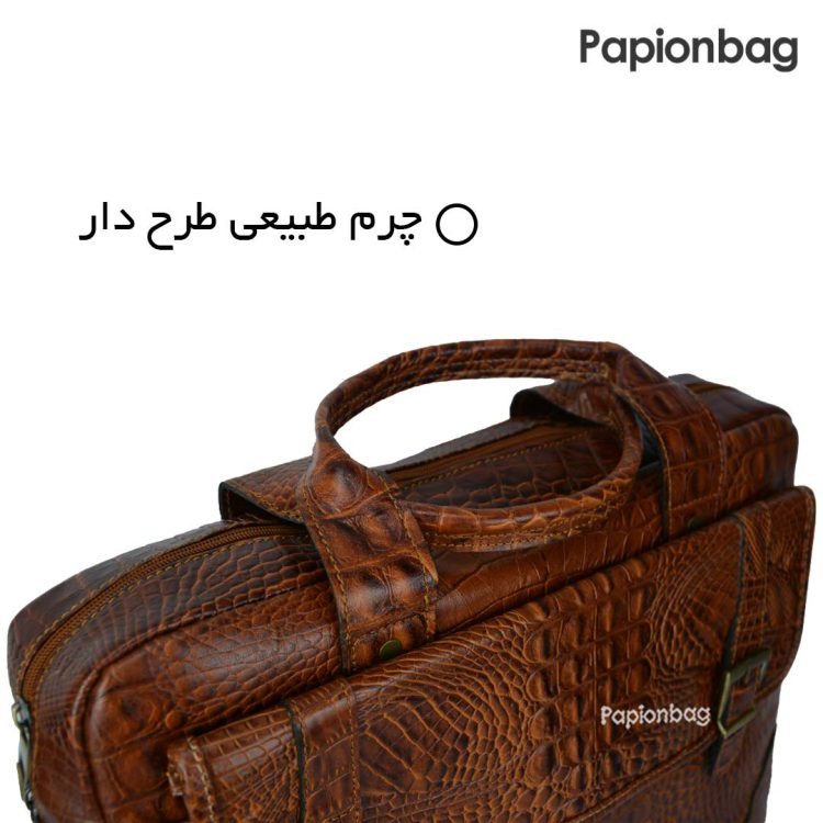 کیف اداری چرم طبیعی اداری کد298+ ویدیو - Image 2