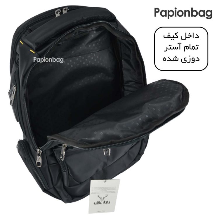 کوله پشتی لپ تاپی آنتلر همراه کاور باران و جیب عینک کد350 - Image 19