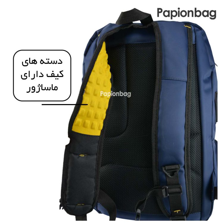 کوله پشتی لپ تاپی آنتلر همراه کاور باران و جیب عینک کد350 - Image 12