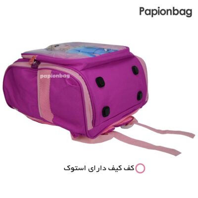 کیف مدرسه صندوقی دخترانه طرح السا و آنا کد444 2 استوک کف کوله دخترانه طرح السا کد 444