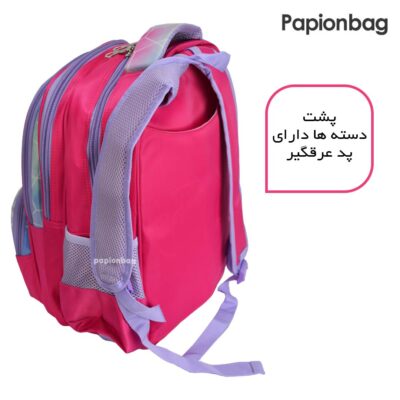 پد عرقگیر در پشت دسته ها کوله مدرسه دخترانه کد 480