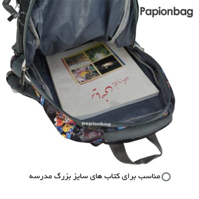 ست کیف مدرسه و جامدادی پسرانه سگ های نگهبان کد489 3 محفظه اصلی کوله مدرسه کد 489