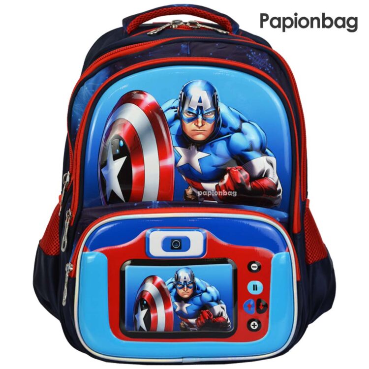 کیف مدرسه پسرانه وارداتی اعلاء کاپیتان آمریکایی (قهرمانان) کد484 - Image 2