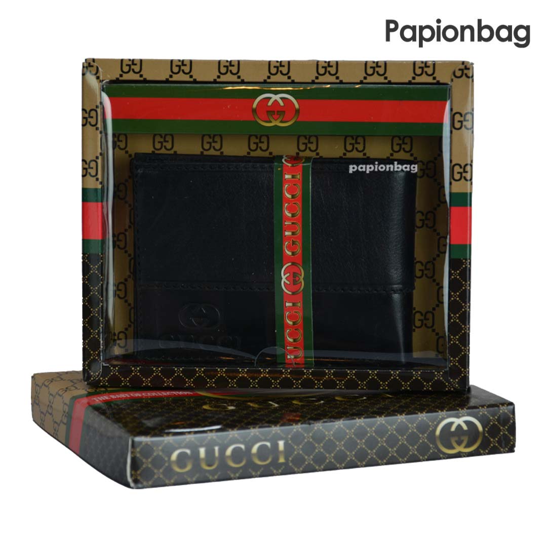 کیف پول چرم طبیعی گوچی کد 657