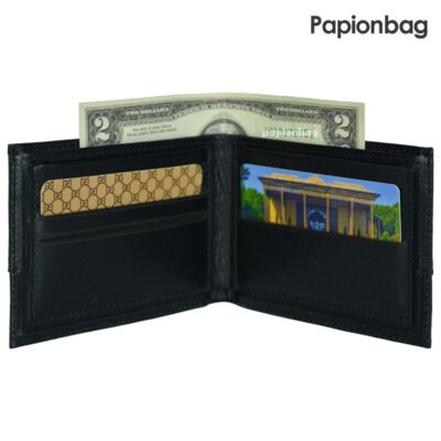 کیف پول چرم طبیعی گوچی کد 657