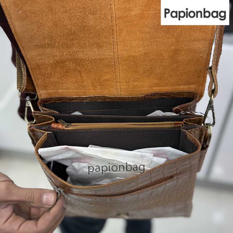 کیف دوشی چرم طبیعی برند چرمسال کد670 - Image 8