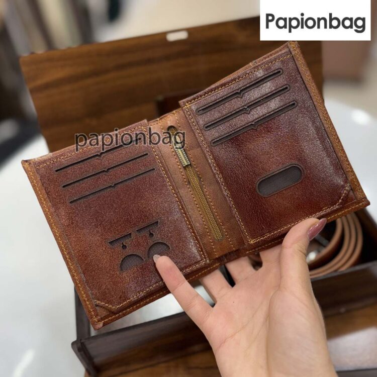 ست کمربند و کیف پول مردانه چرم طبیعی کد730 - Image 7