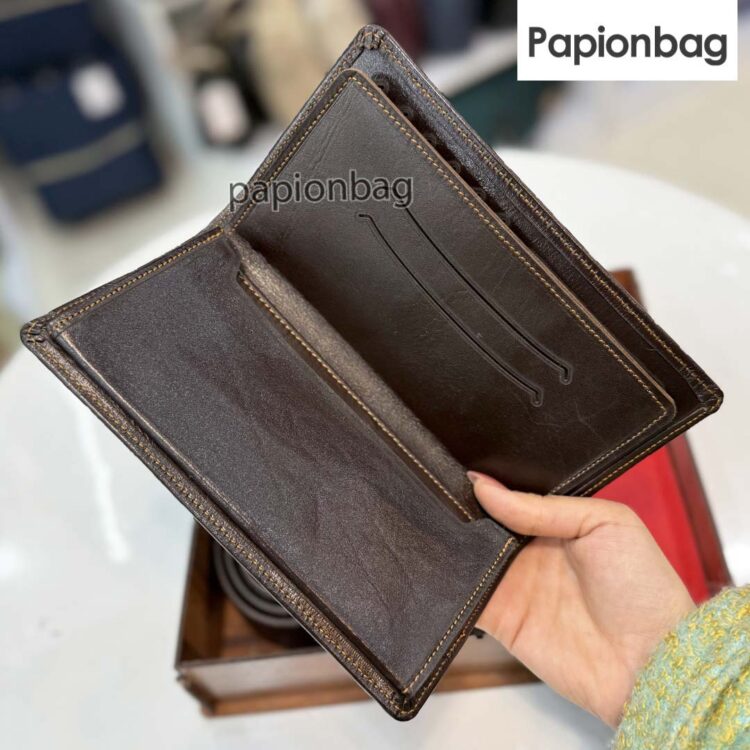 ست 3تیکه چرم طبیعی مردانه (کیف پول، کمربند، سرکلیدی) رنگ قهوه ای کد735 - Image 11