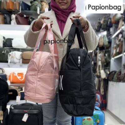 ساک پینک(pink) دارای امکان افزایش حجم کد751 1 زیپ افزایش حجم ساک کد 751