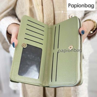 کیف پول دخترانه جذاب با بندمچی کد804 3 جا کارتی کیف پول کد 804