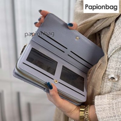 کیف پول زنانه شیک با بندمچی کد803 1 جاکارتی داخلی کیف پول کد 803