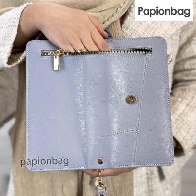 کیف پول زنانه شیک با بندمچی کد803 3 جیب خارجی کیف پول کد 803