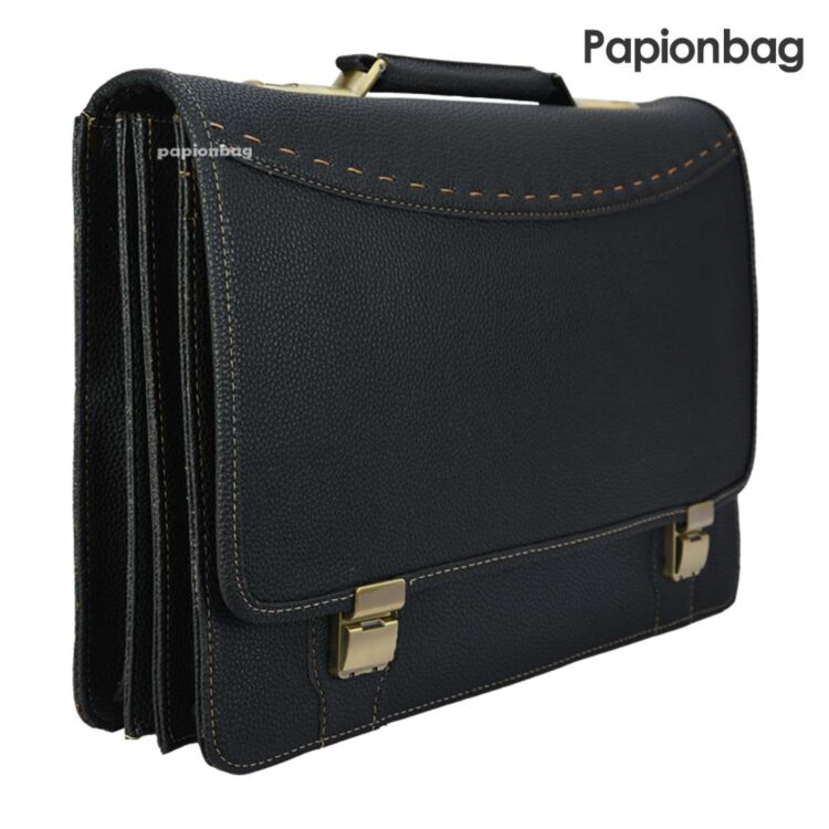 کیف اداری تمام چرم مصنوعی رمزدار 3 خانه (جادار) کد783 - Image 8