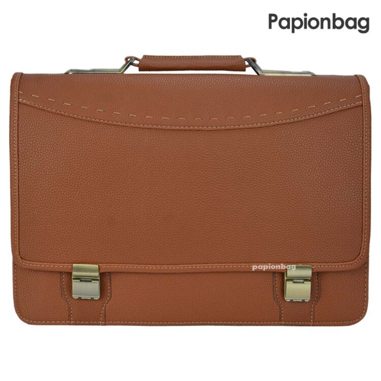 کیف اداری تمام چرم مصنوعی رمزدار 3 خانه (جادار) کد783 - Image 7