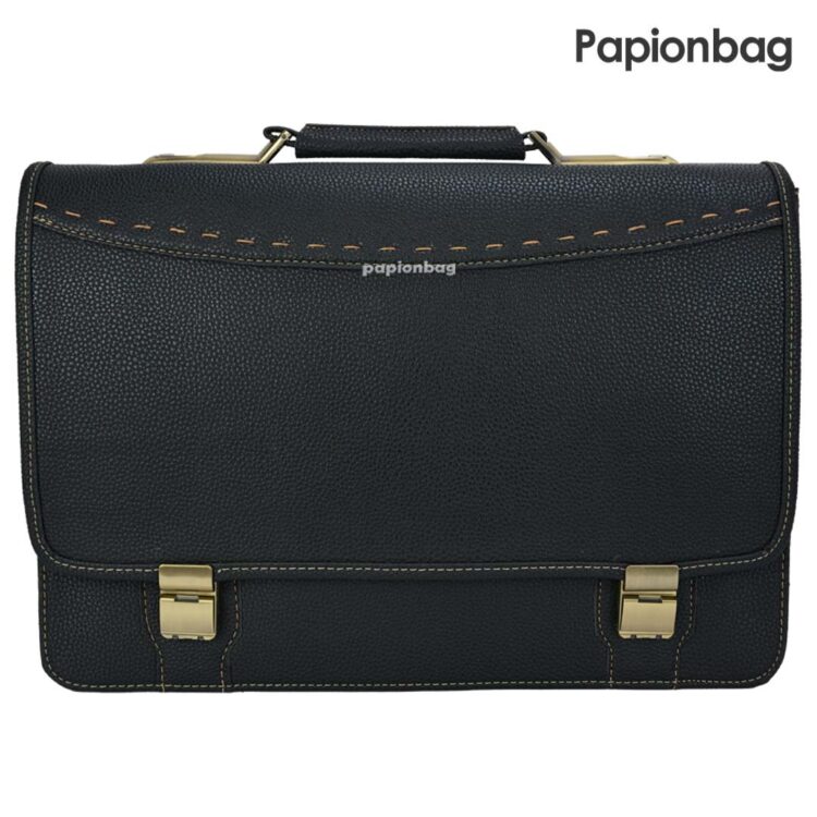 کیف اداری تمام چرم مصنوعی رمزدار 3 خانه (جادار) کد783 - Image 9