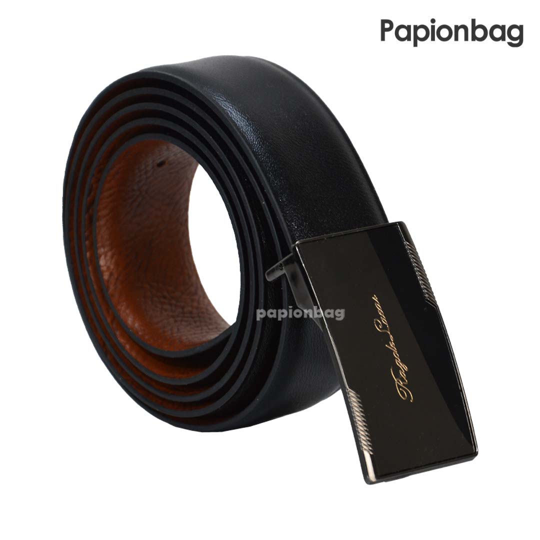 Mens double sided leather belt861 3