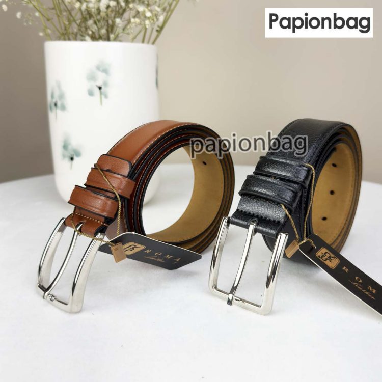 کمربند زبانه دار مردانه سگک کلاسیک چرم مصنوعی کد859 - Image 7