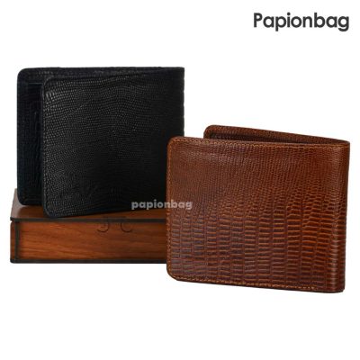 کیف پول مردانه چرم طبیعی با جعبه چوبی کادویی کد846