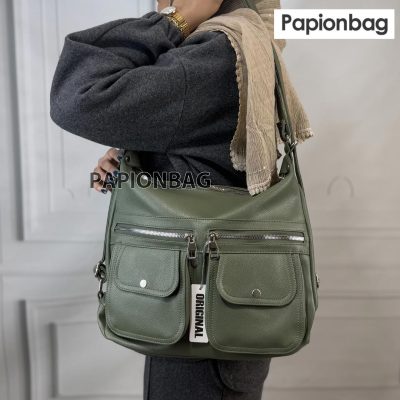کیف بزرگ کوله شو دانشجویی کد839 3 رنگ سبز کیف کد 839