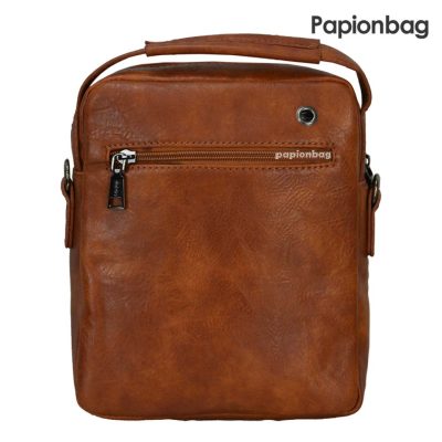 کیف دوشی چرم PU کیفیت اعلا ضد خش و ترک (مردانه و زنانه) کد833 3 محفظه عبور سیم هندزفری کیف آراز کد 833